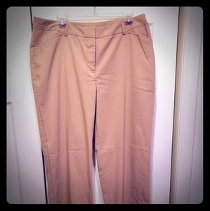 Flat front pants (Camel)
